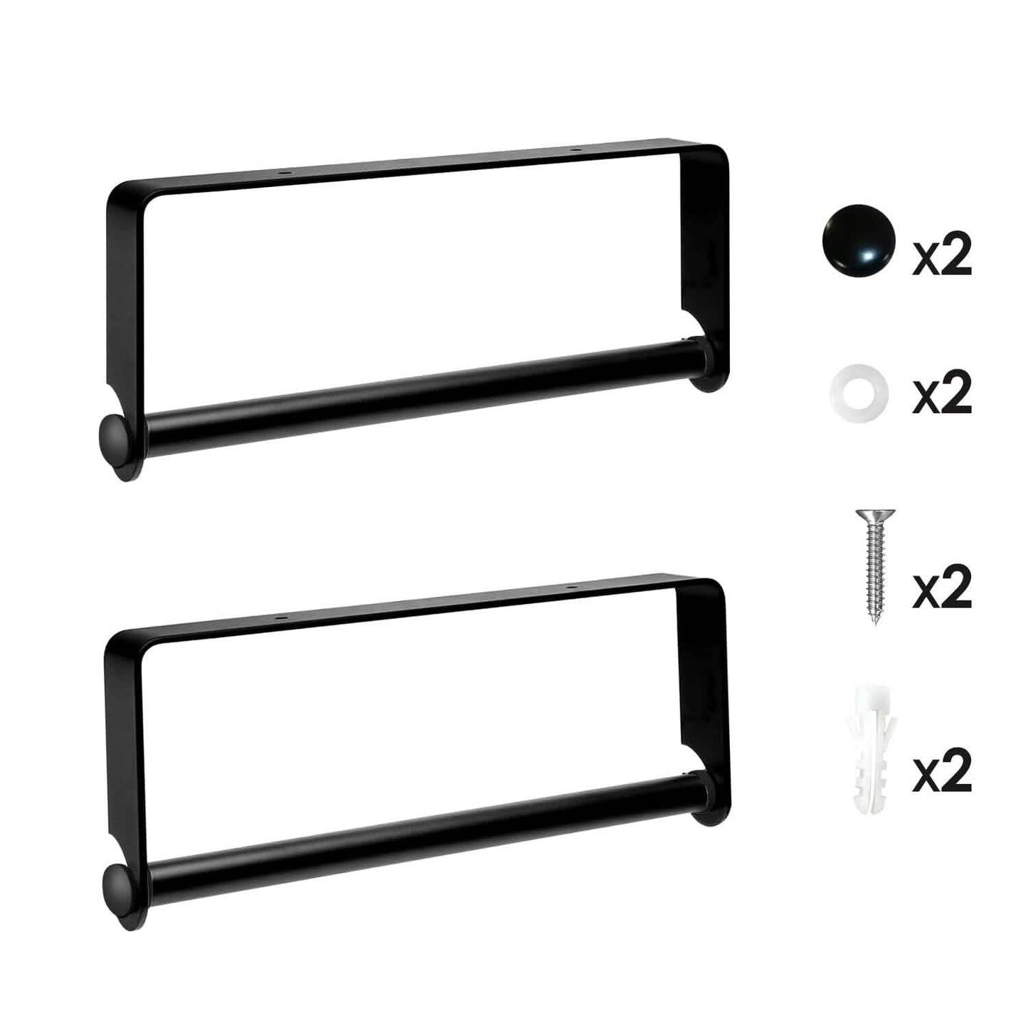 2-Pack: Wall Mounted Paper Towel Holder Under Cabinet DailySale