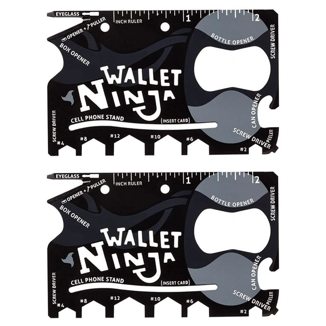2-Pack: Wallet Ninja 18-in-1 Credit Card Sized Multi-tool DailySale
