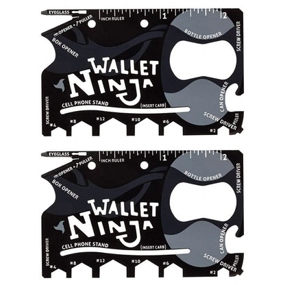 2-Pack: Wallet Ninja 18-in-1 Credit Card Sized Multi-tool DailySale