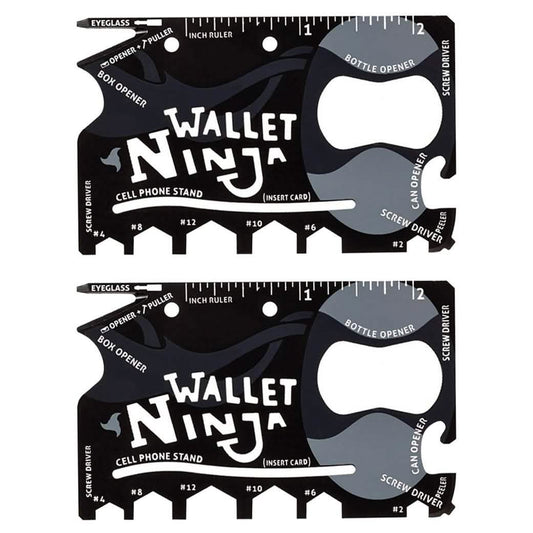 2-Pack: Wallet Ninja 18-in-1 Credit Card Sized Multi-tool DailySale