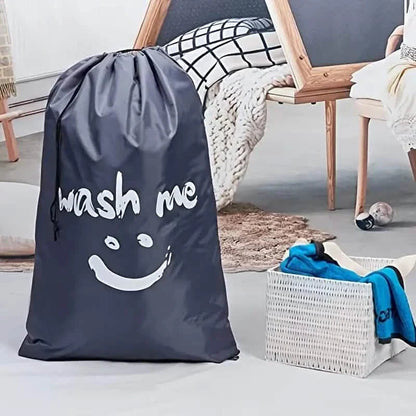 2-Pack: Wash Me Travel Laundry Bag, Machine Washable Dirty Clothes Organizer DailySale