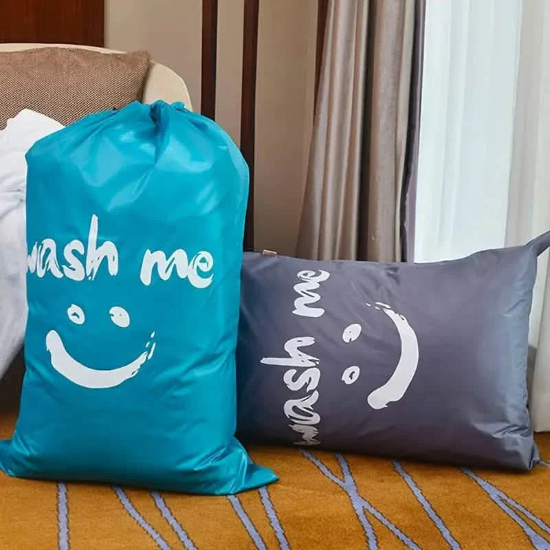 2-Pack: Wash Me Travel Laundry Bag, Machine Washable Dirty Clothes Organizer DailySale