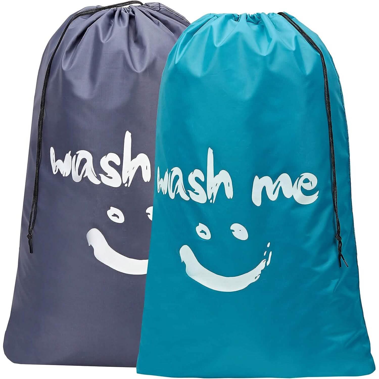 2-Pack: Wash Me Travel Laundry Bag, Machine Washable Dirty Clothes Organizer DailySale