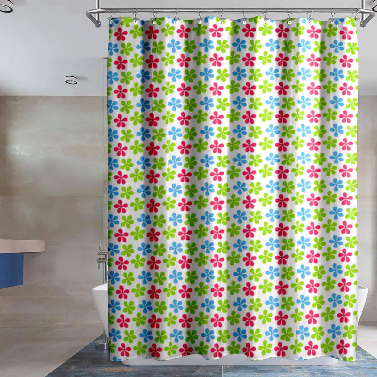 2-Pack: Water-Proof Printed Peva Shower Curtain DailySale