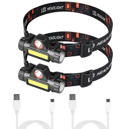 2-Pack: Waterproof Rechargeable Headlamp DailySale
