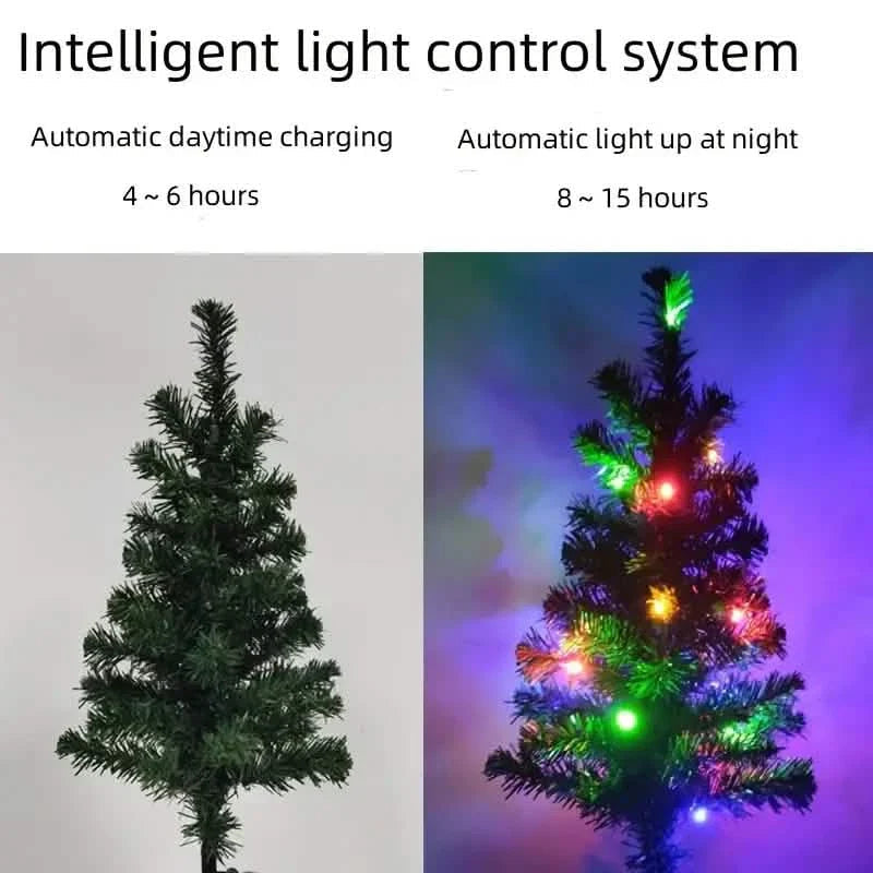 2-Pack: Waterproof Solar Christmas Tree LED Light DailySale