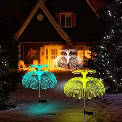 2-Pack: Waterproof Solar Jellyfish Fiber Optic Light DailySale