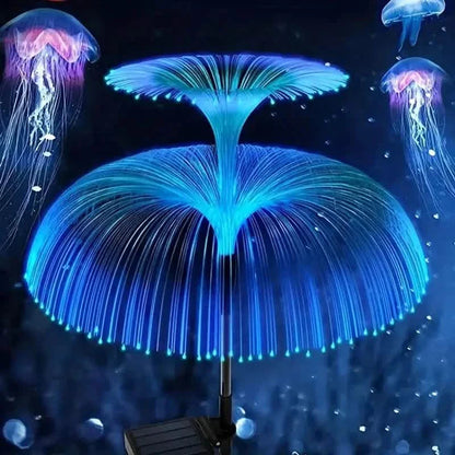 2-Pack: Waterproof Solar Jellyfish Fiber Optic Light DailySale