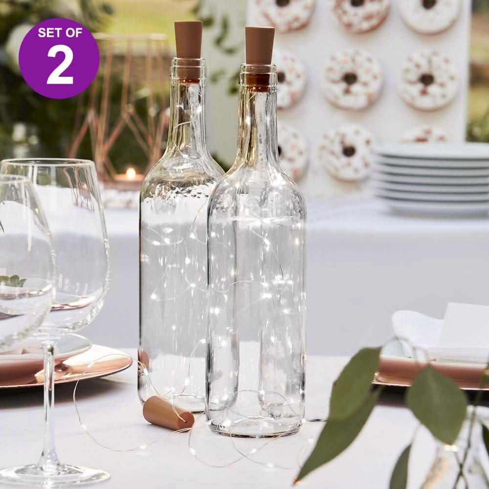2-Pack: White Fairy Wine Bottle Lights DailySale