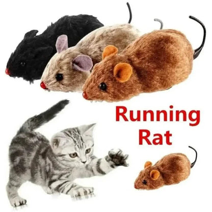 2-Pack: Wind Up Interactive Plush Mouse Toy DailySale