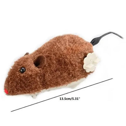 2-Pack: Wind Up Interactive Plush Mouse Toy DailySale
