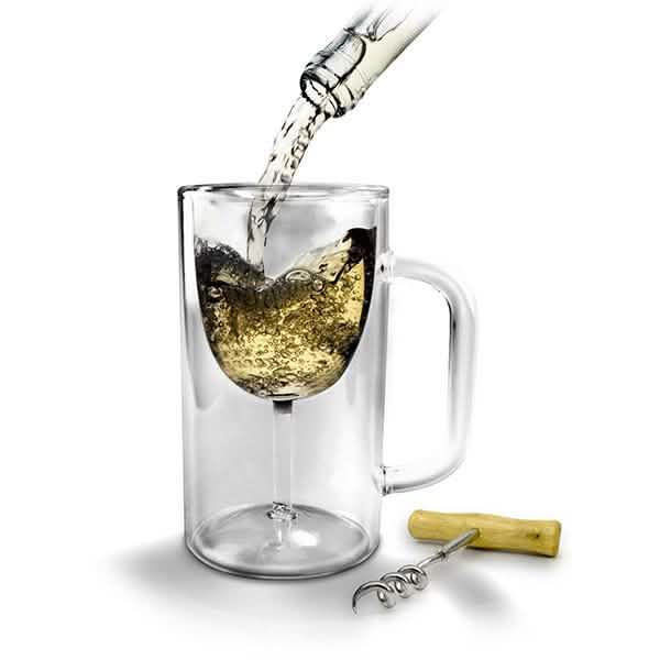 2-Pack: Wine Glass Beer Mug DailySale