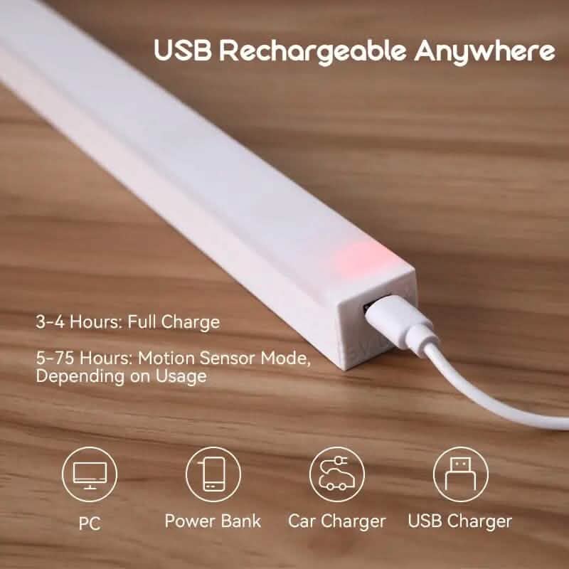 2-Pack: Wireless Motion Sensor 12" LED Light Strip DailySale