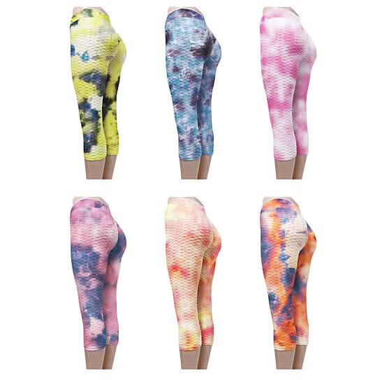 2-Pack: Women Butt Lifting Tie Dye Leggings DailySale