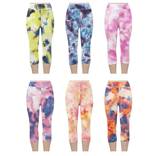 2-Pack: Women Butt Lifting Tie Dye Leggings DailySale