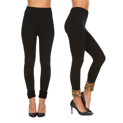 2-Pack: Women's Cuffed Fleece Leggings DailySale