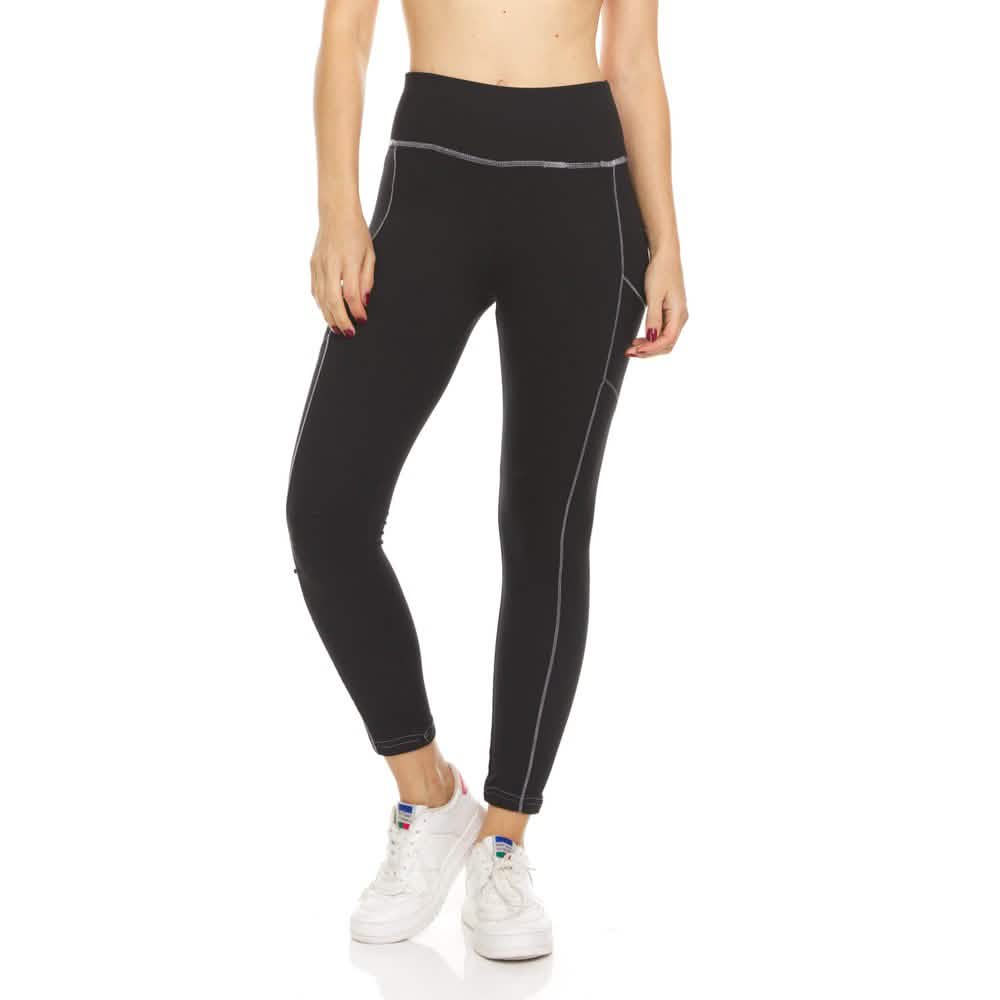 2-Pack: Women's Fleece Lined Active Leggings with Pockets DailySale
