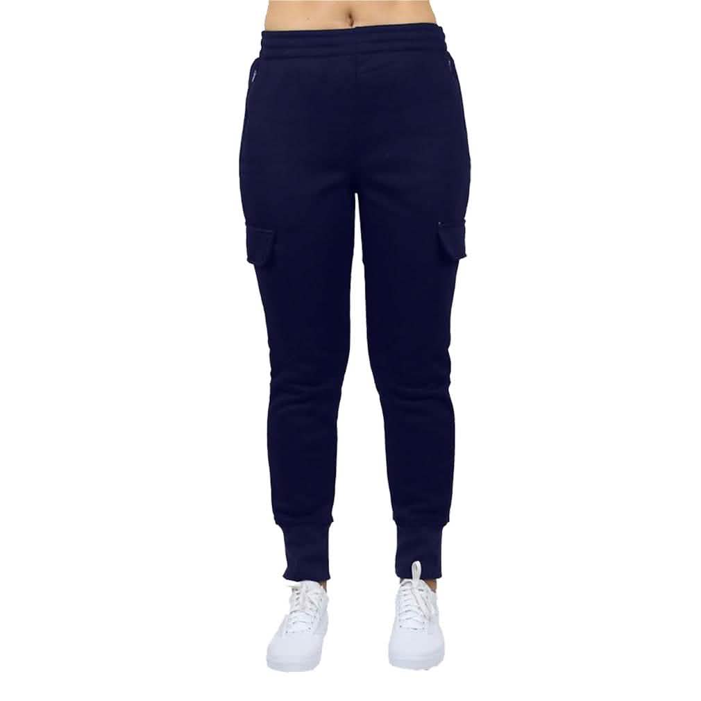 2-Pack: Women's Fleece-Lined Loose-Fit Cargo Joggers DailySale