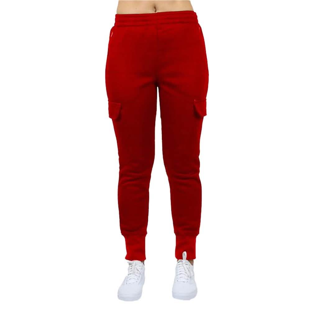 2-Pack: Women's Fleece-Lined Loose-Fit Cargo Joggers DailySale