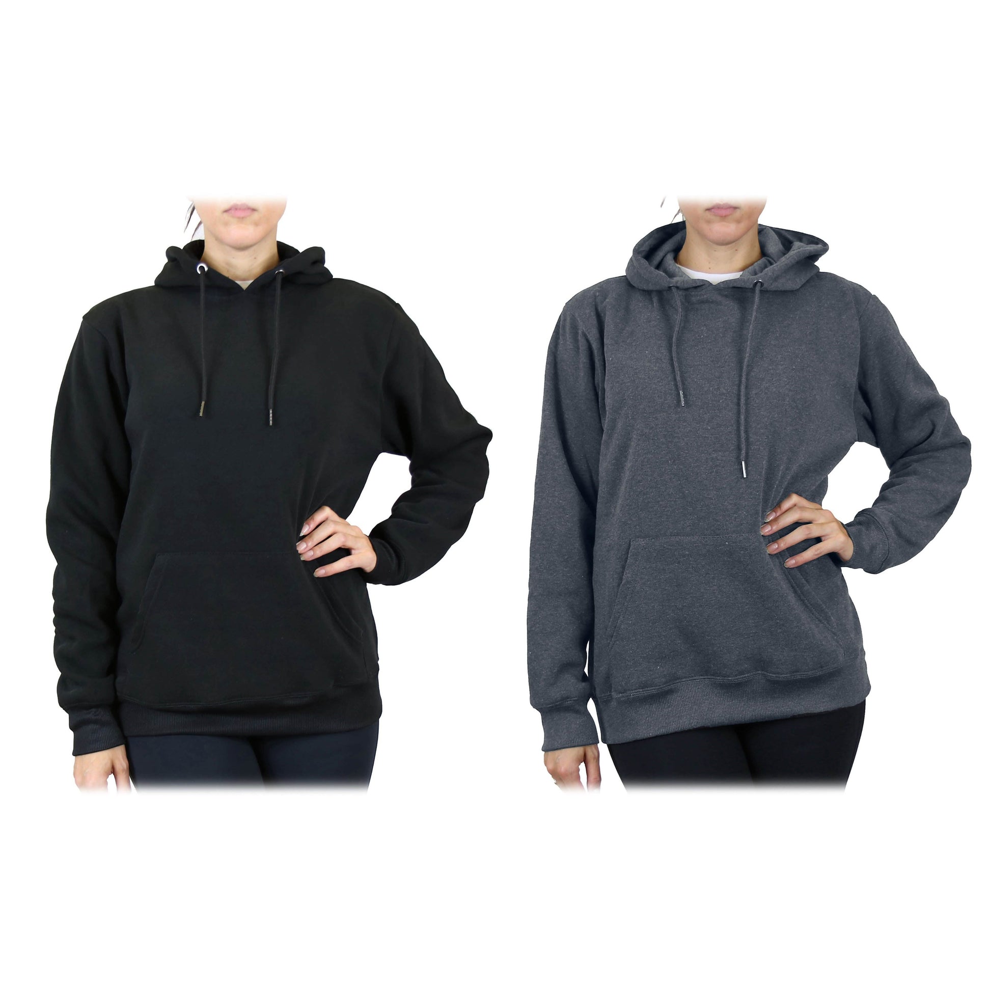 2-Pack: Women’s Fleece Pullover Hoodie - Assorted Color Sets DailySale