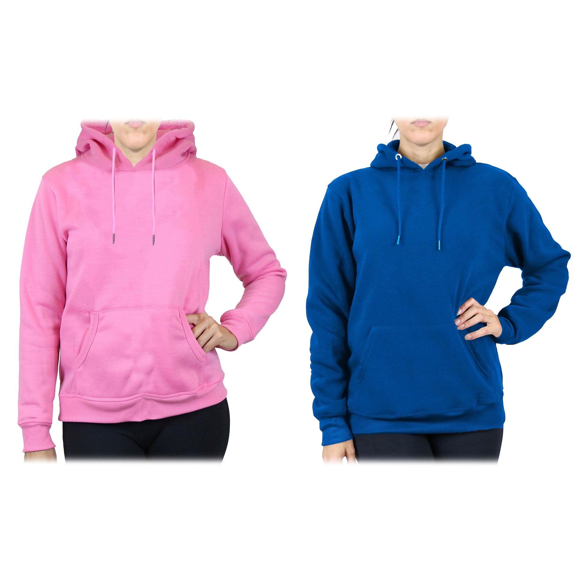 2-Pack: Women’s Fleece Pullover Hoodie - Assorted Color Sets DailySale