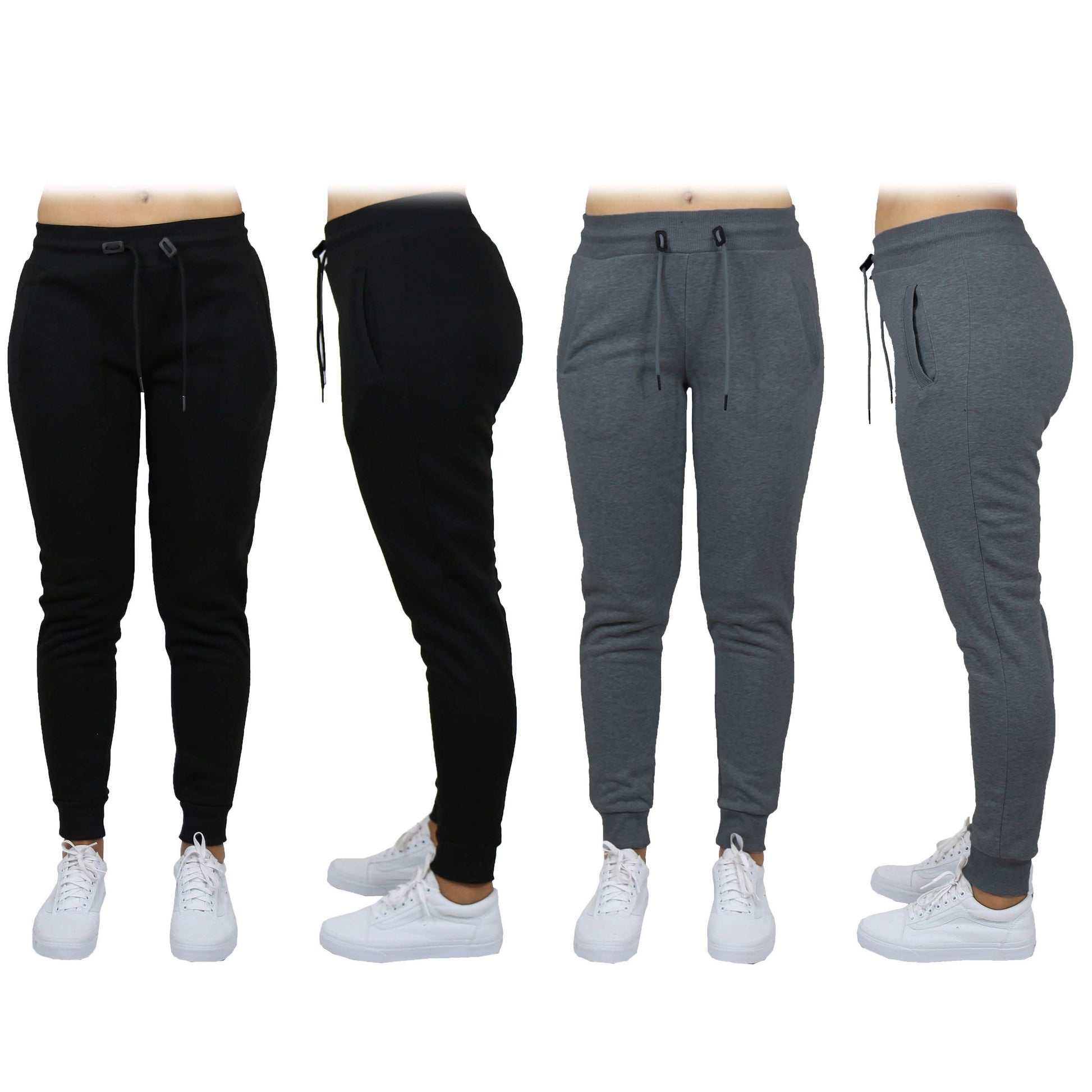 2-Pack: Women's French Terry Fashion Jogger Lounge Pants DailySale