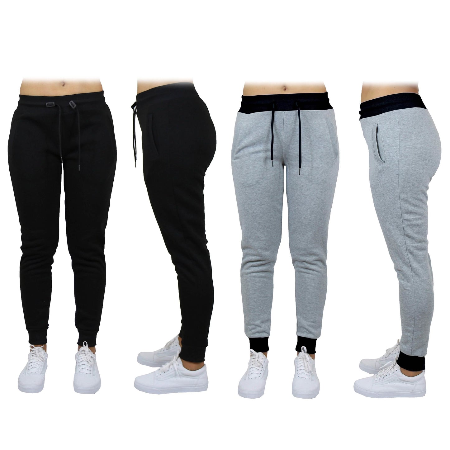 2-Pack: Women's French Terry Fashion Jogger Lounge Pants DailySale