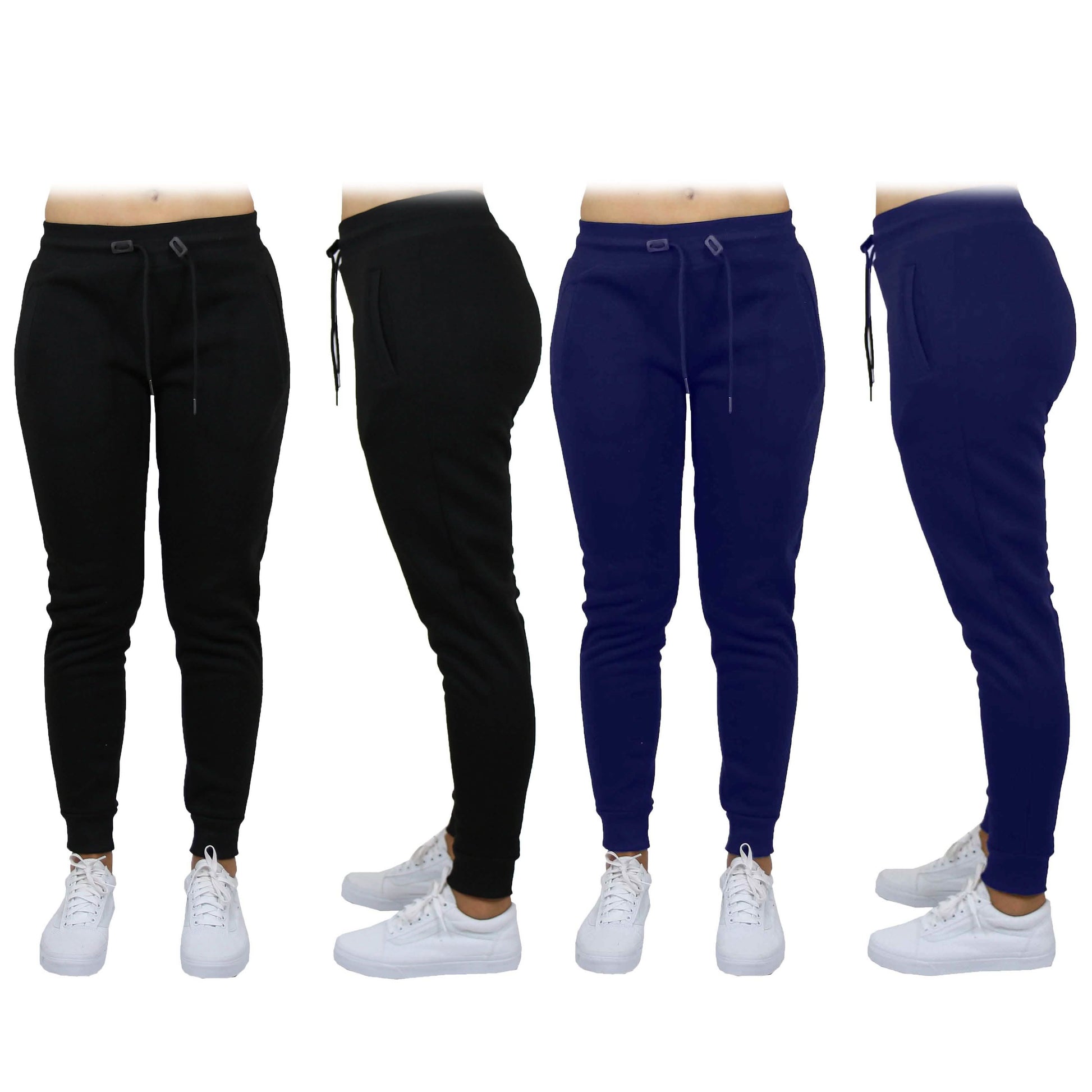 2-Pack: Women's French Terry Fashion Jogger Lounge Pants DailySale