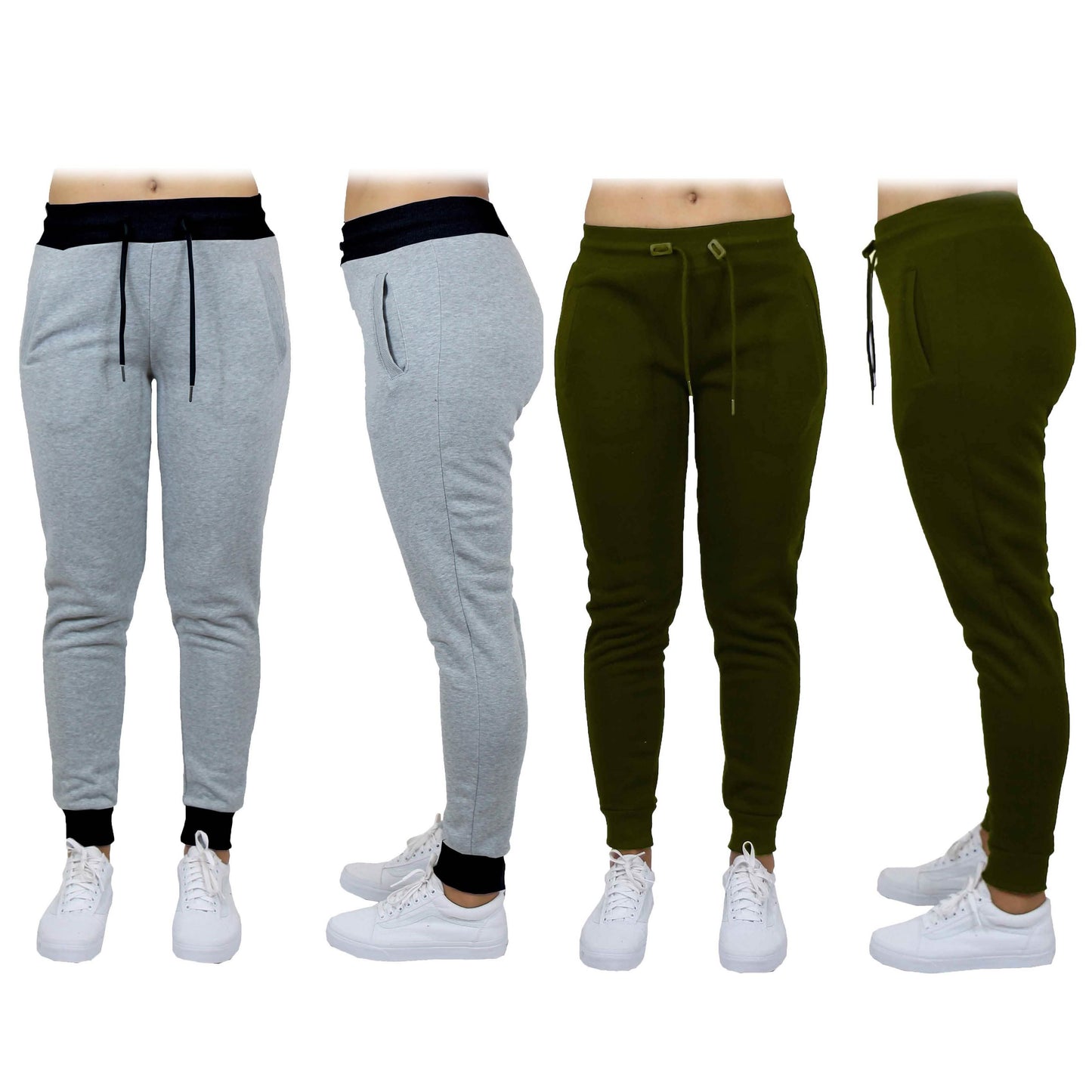 2-Pack: Women's French Terry Fashion Jogger Lounge Pants DailySale