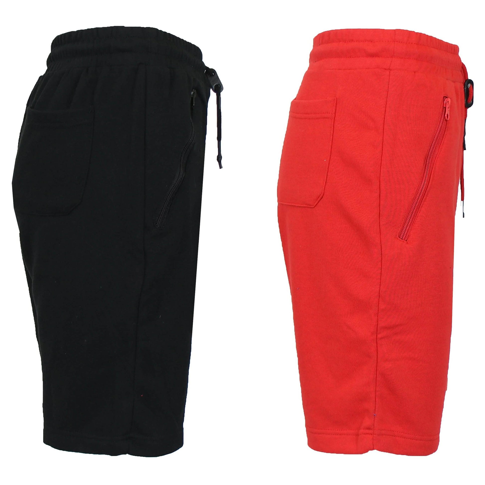 2-Pack: Women's French Terry Zipper Pockets Jogger Sweat Lounge Shorts DailySale