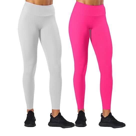 2-Pack: Women's High Waisted Ultra-Soft Yoga Leggings DailySale