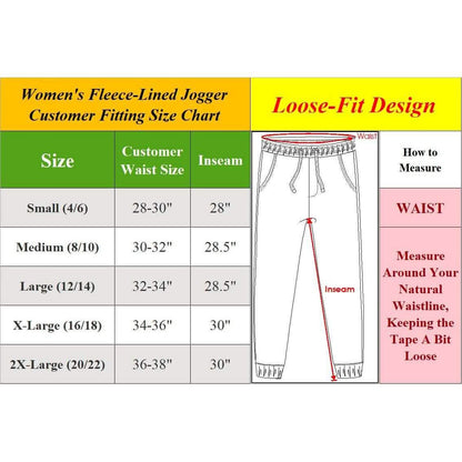 2-Pack Women's Loose-Fit Marled Fleece Jogger Sweatpants With Zipper Pockets DailySale