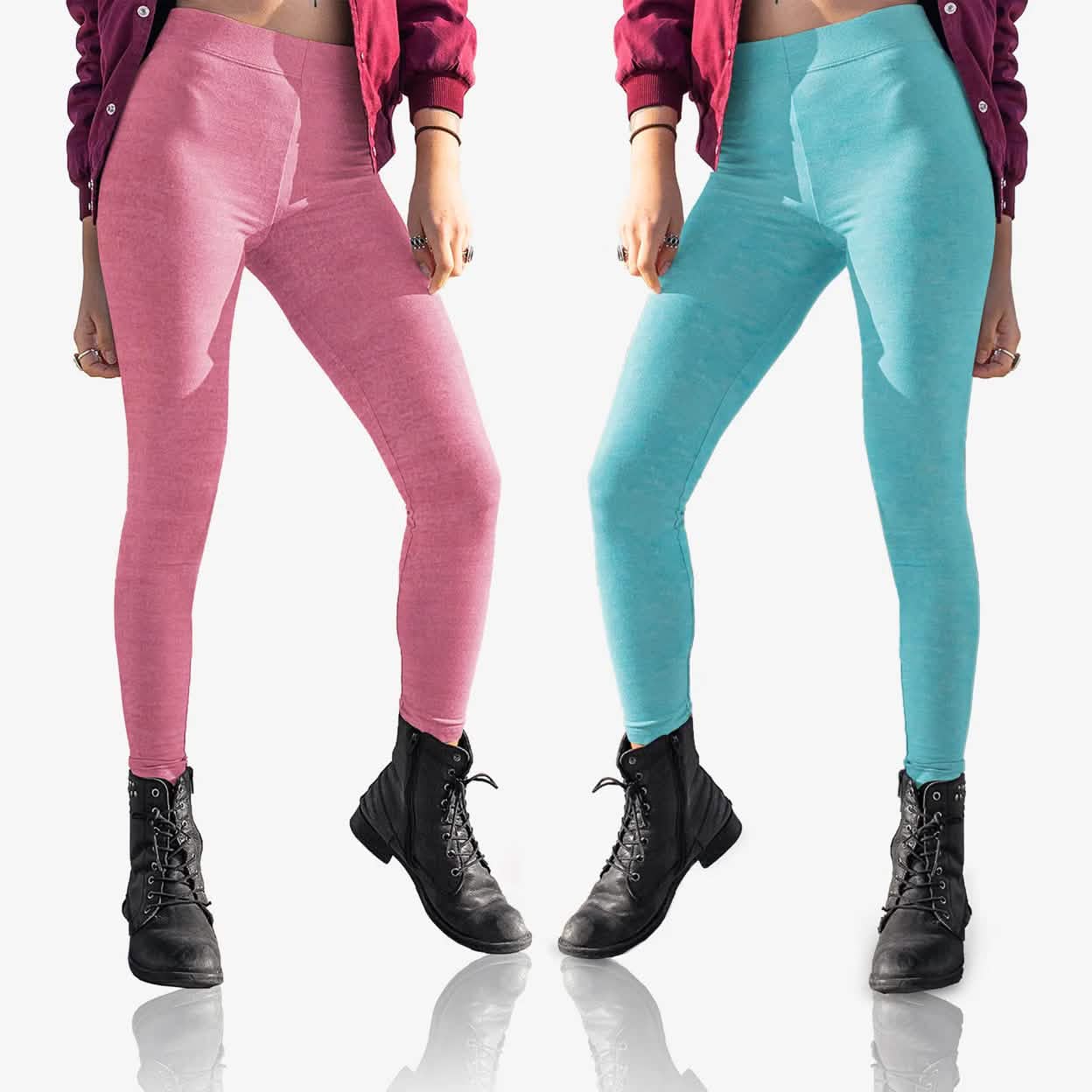 2-Pack: Women's Space Dye Seamless Leggings DailySale
