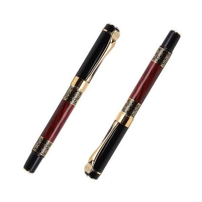 2-Pack: Wood Grain Classical Fountain Pen Ballpoint Pen DailySale