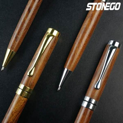 2-Pack: Wooden Twist Ballpoint Pen DailySale
