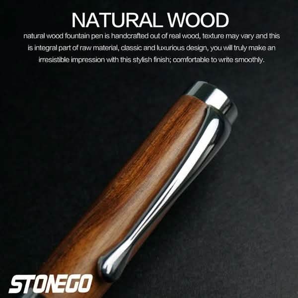 2-Pack: Wooden Twist Ballpoint Pen DailySale