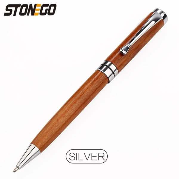 2-Pack: Wooden Twist Ballpoint Pen DailySale