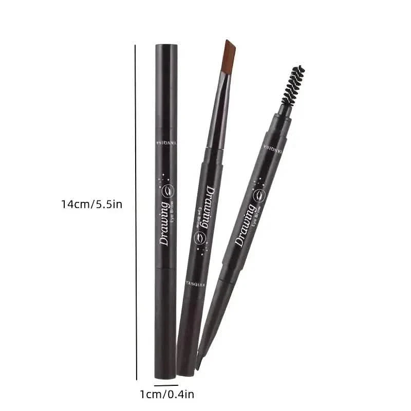2-Pack: Natural Makeup Double Heads Automatic Eyebrow Pencil Waterproof Long-lasting DailySale