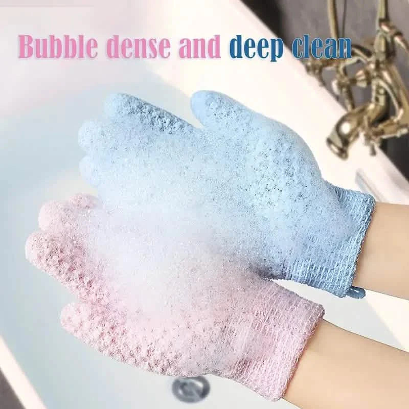 2-Pair: Exfoliating Bath Gloves DailySale