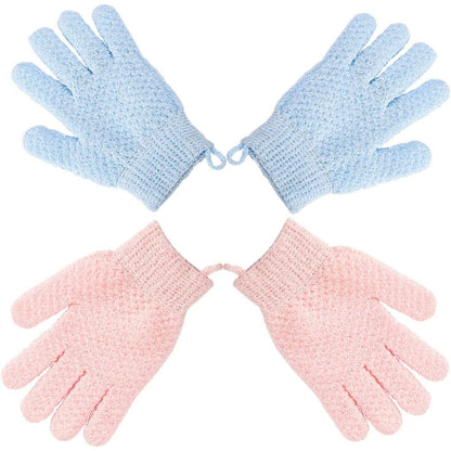 2-Pair: Exfoliating Bath Gloves DailySale