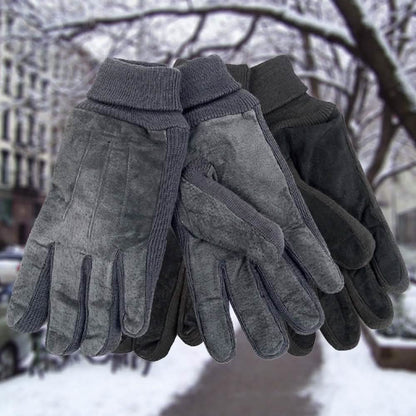 2-Pair: Men's Genuine Winter Gloves with Soft Acrylic Lining DailySale