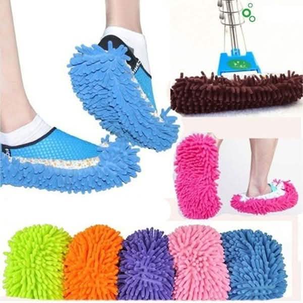 2-Pair: Multifunctional Mop Slipper Floor Polishing Cover Cleaner DailySale