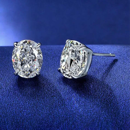 2-Pairs: 2.00CTTW CZ Oval Set Earrings DailySale