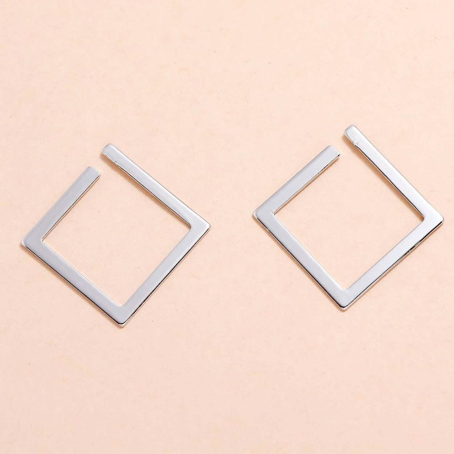 2-Pairs: Minimalist Geometric Drop Earrings DailySale