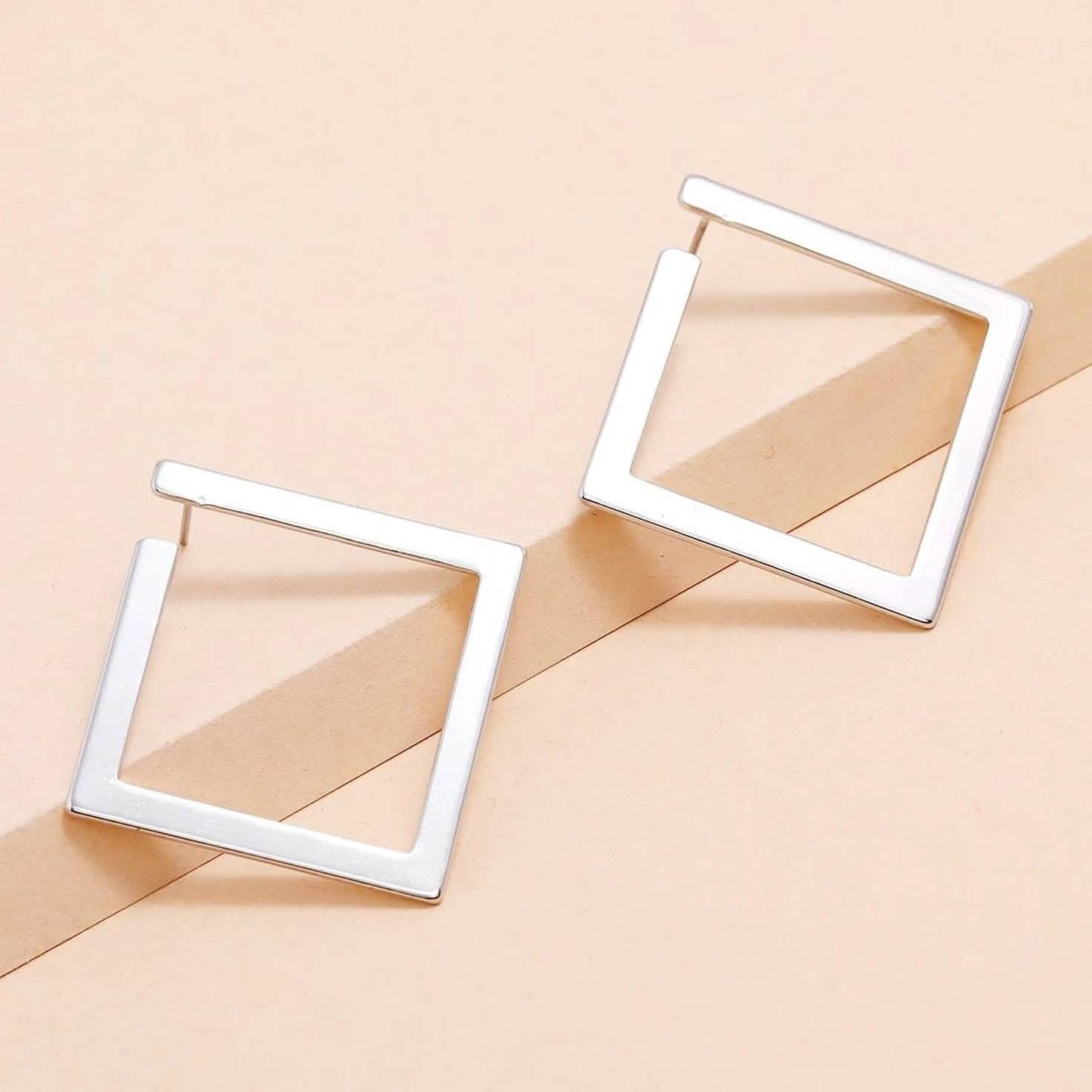 2-Pairs: Minimalist Geometric Drop Earrings DailySale