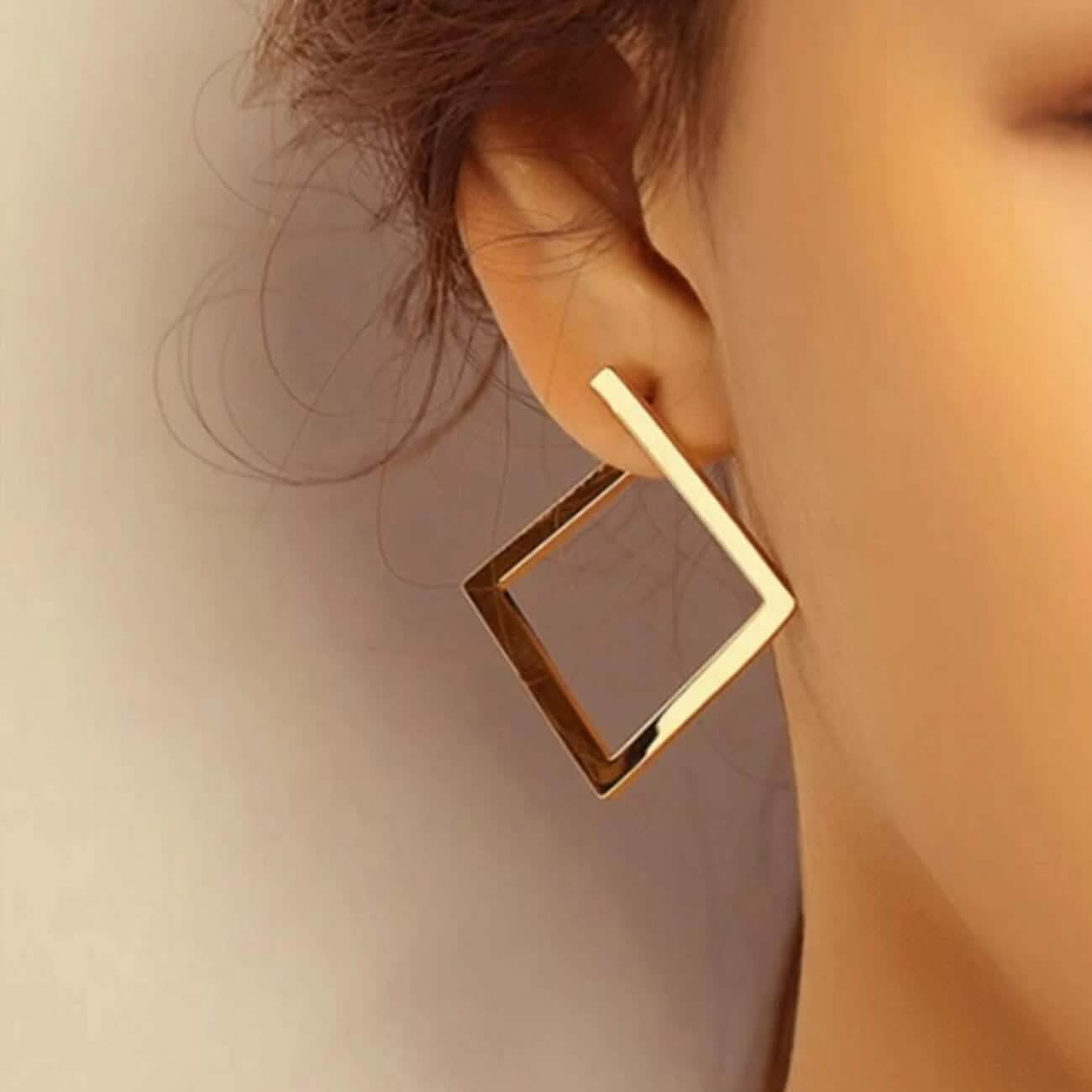 2-Pairs: Minimalist Geometric Drop Earrings DailySale