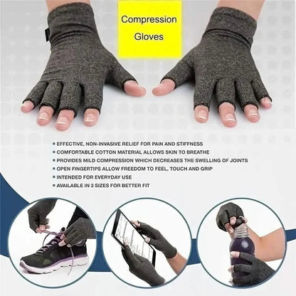 2-Pairs: Rheumatoid Arthritis Magnetic Compression Gloves DailySale