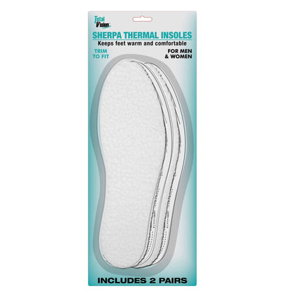 2-Pairs: Unisex Sherpa Thermal Insoles DailySale