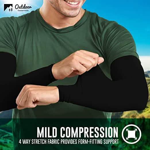 2-Pairs: UV Sun Protection Compression Arm Sleeves DailySale