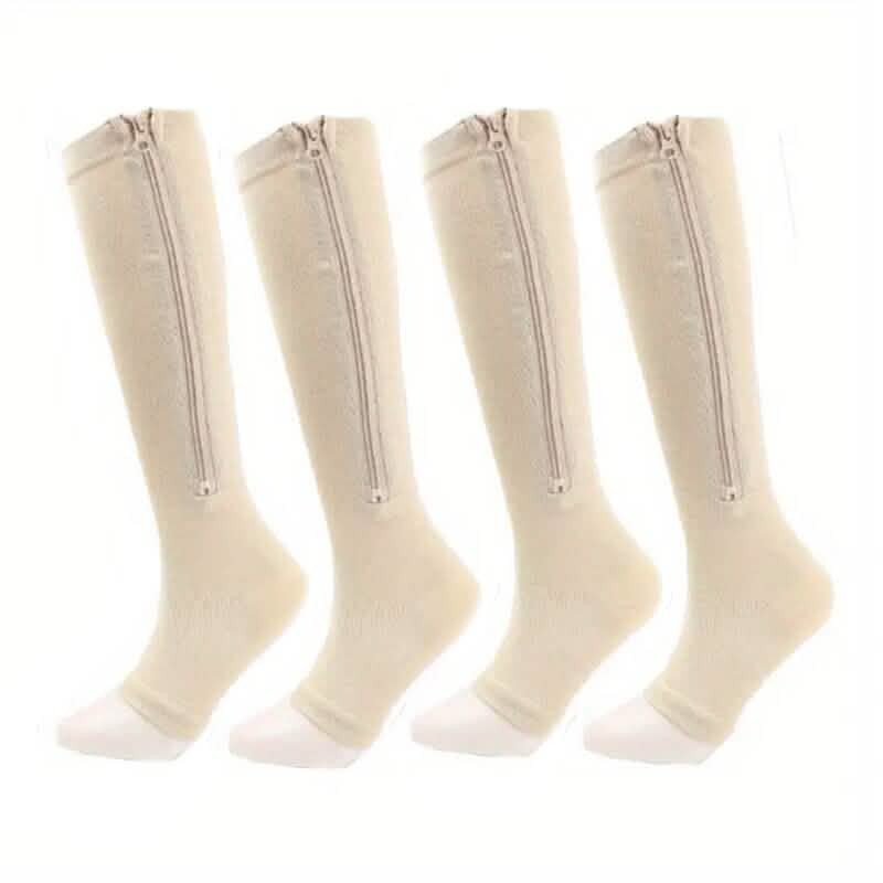 2-Pairs: Women's Open Toe Sports Compression Socks DailySale